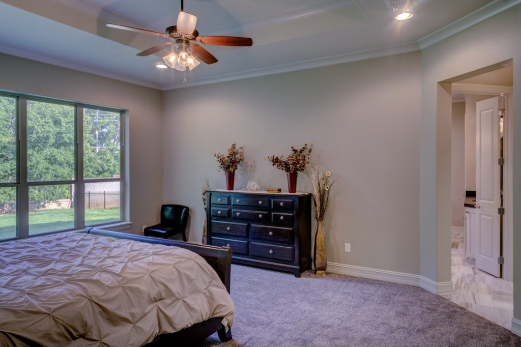 Bedroom with Home staging